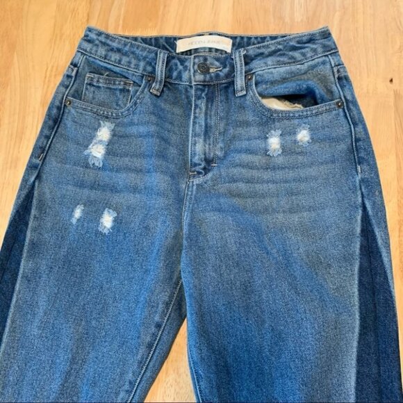 Hidden Jeans Two Tone Distressed Raw Hem Jeans Size 25 - Picture 6 of 14
